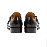 Luxury Men's Double Buckle Monk Strap Formal Shoes Genuine Leather Classic Cap Toe Business Office Wedding Dress Shoes for Men