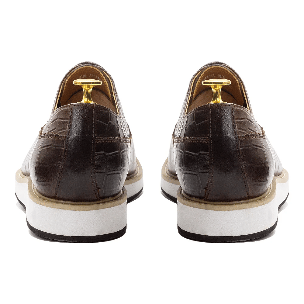 Classic Genuine Cow Leather Men's Casual Shoes Lace-Up Plain Toe Flat Oxford Shoe for Men Handmade Leather Original Sneaker