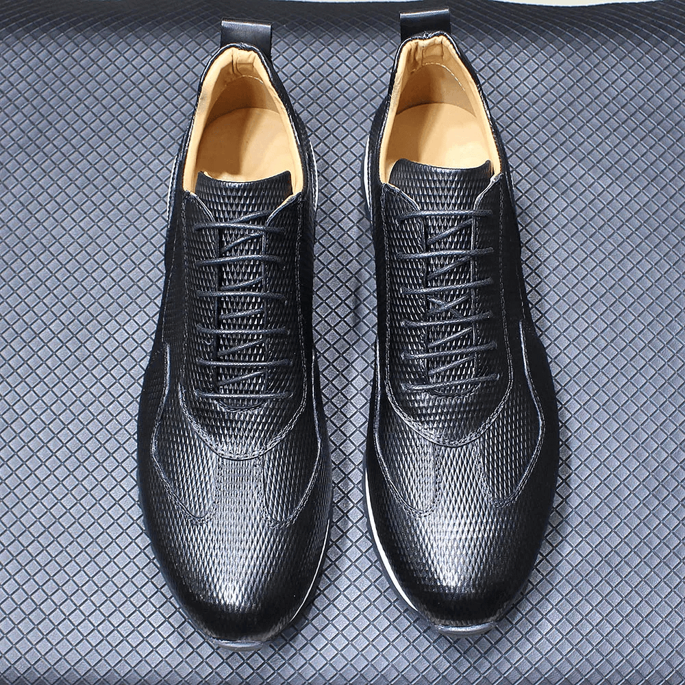 Mens Casual Shoes Genuine Leather Fashion Designer Oxford Handmade Comfortable Male Sneakers Outdoor Street Flat Shoes for Men
