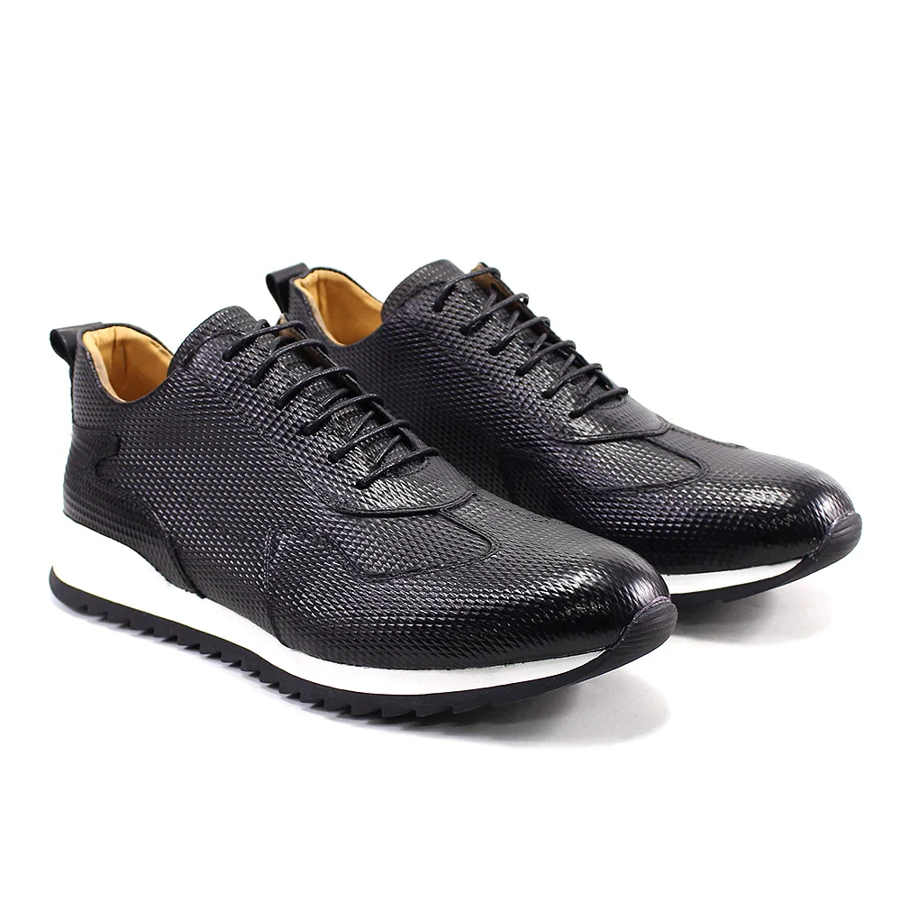 Mens Casual Shoes Genuine Leather Fashion Designer Oxford Handmade Comfortable Male Sneakers Outdoor Street Flat Shoes for Men