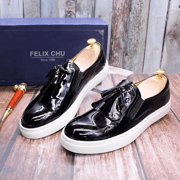 Genuine Patent Leather Casual Men Shoes Smooth Soft Sole Brand Tassel Shoes European Fashion Sport Sneakers 2022 New Arrival