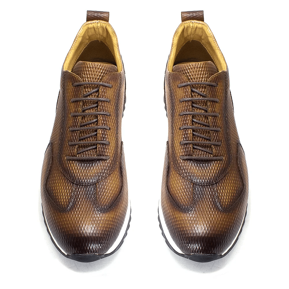 Men's Casual Shoes Genuine Leather Fashion Designer Oxford Handmade Comfortable Male Sneakers Outdoor Street Flat Shoes for Men