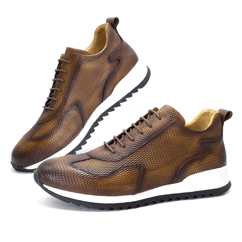 Men's Casual Shoes Genuine Leather Fashion Designer Oxford Handmade Comfortable Male Sneakers Outdoor Street Flat Shoes for Men