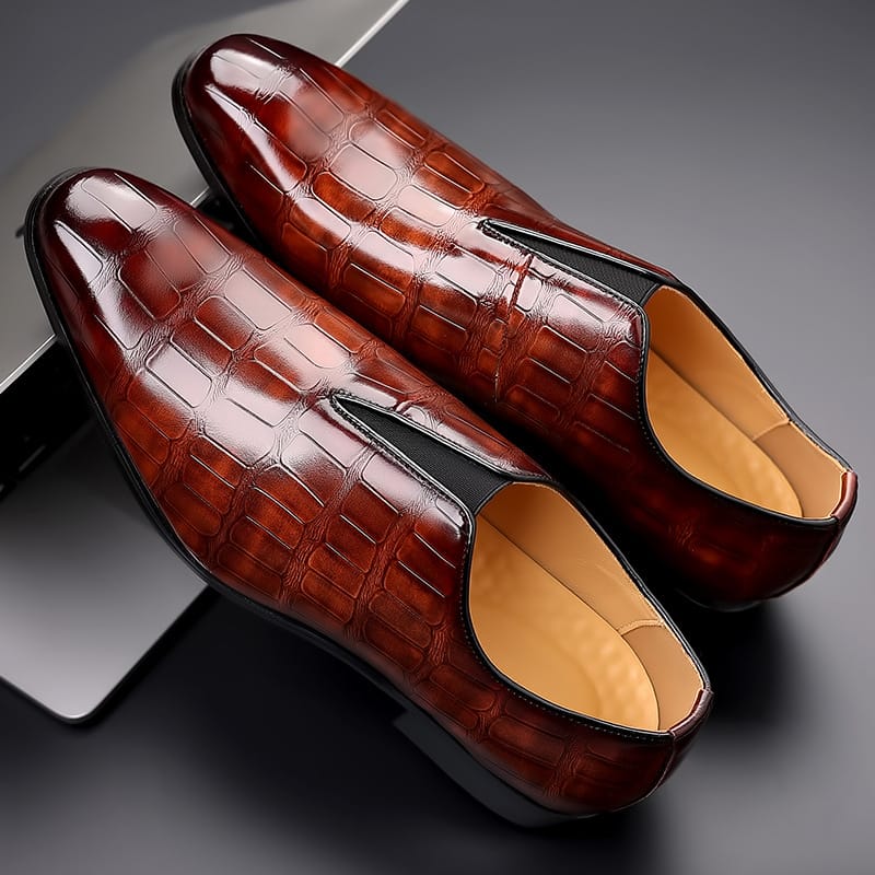 British Style Men PU Leather Shoes Office Business Shoes