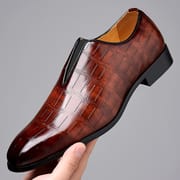 British Style Men PU Leather Shoes Office Business Shoes