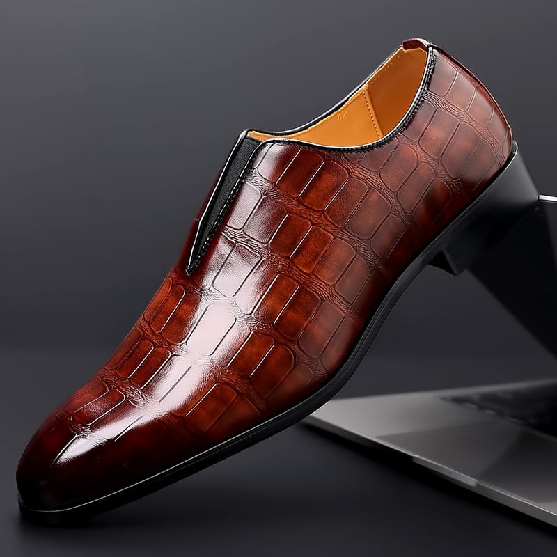 British Style Men PU Leather Shoes Office Business Shoes