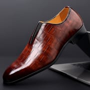 British Style Men PU Leather Shoes Office Business Shoes