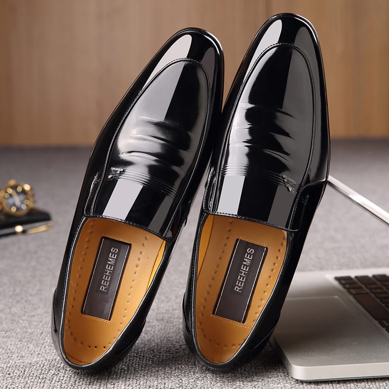 2022 men's business low-top office leather shoes wedding men's shoes