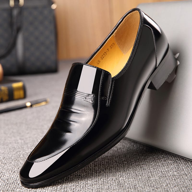 2022 men's business low-top office leather shoes wedding men's shoes