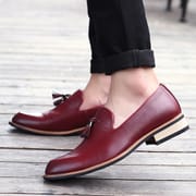 Men's Party Shoes Large Size Genuine Leather Dress Shoes Men's Fashion Walking Style Business Oxfords Shoes Comfortable