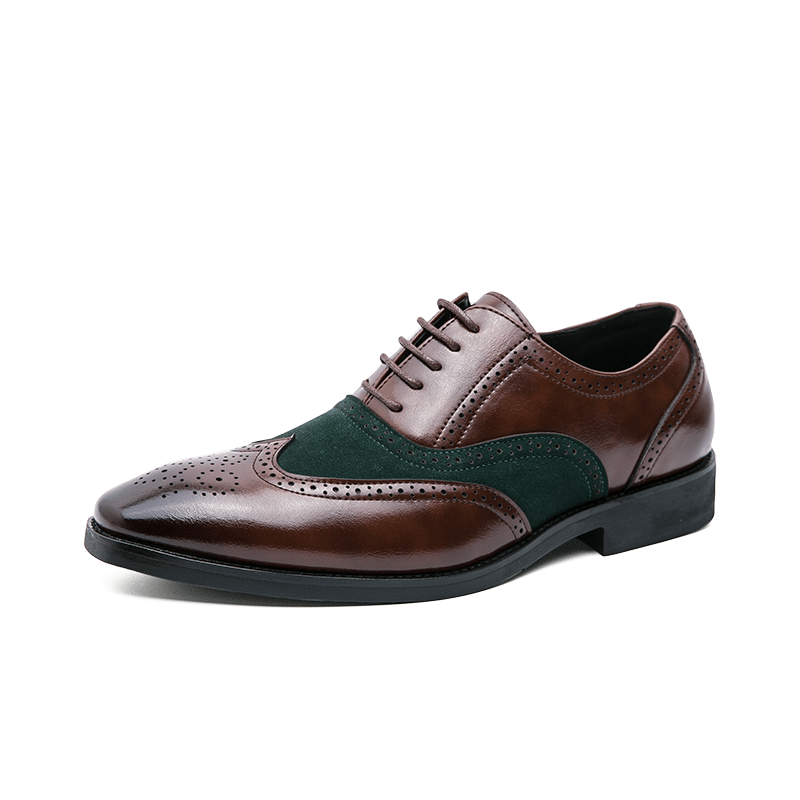 2023 Italian Style Premium Quality Real Leather Handmade Dress Casual Men's Shoes Lace Up Sports Black & Brown Wholesales Shoes