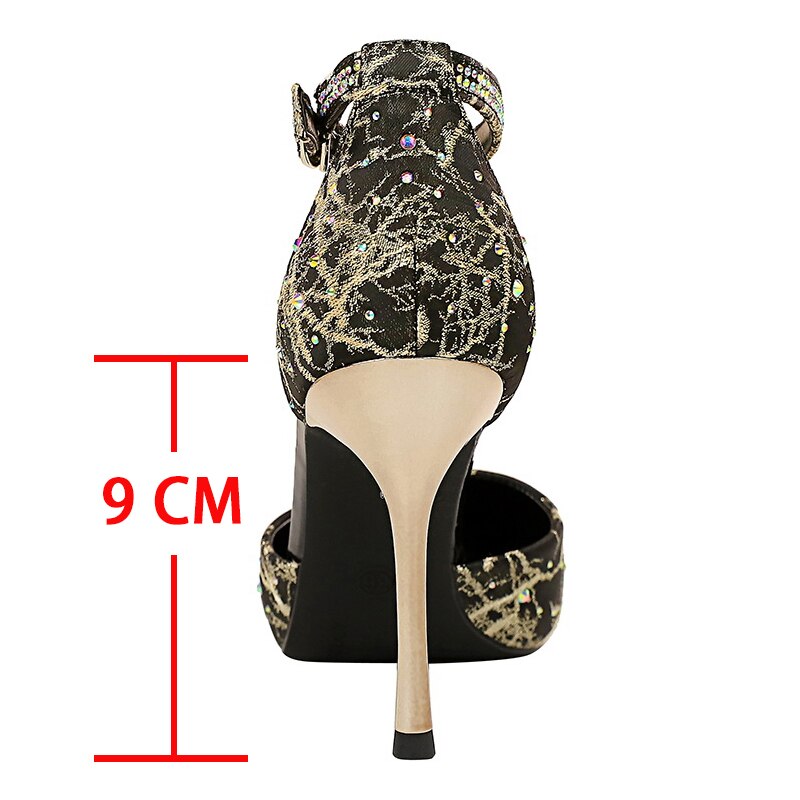 2023 Sexy Mesh Women's Pumps Fashion Lady Shoes Rose Stain Women High Heels Pointed Toe Party Shoe Luxury Stiletto Plus Size 43