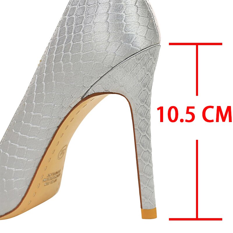 Satin Shallow Women's Pumps Fashion Lady Shoes Sexy Party Shoes Pointed Toe Women High Heels Luxury Stiletto Plus Sizes 43