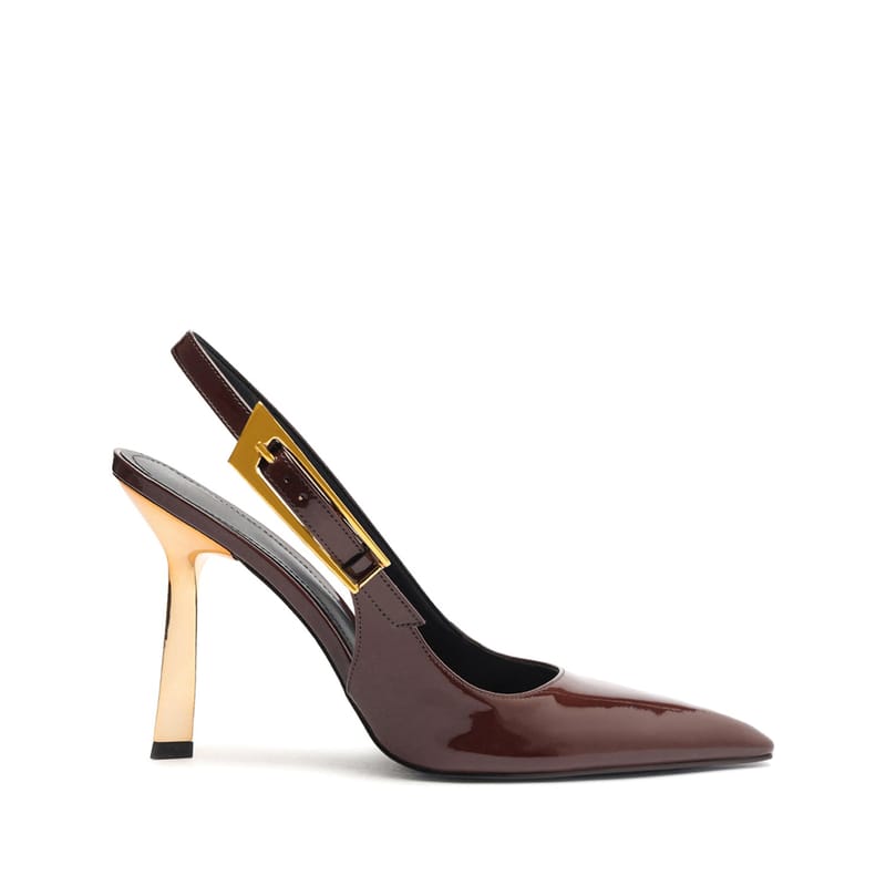 Pointed Toe Patent Leather Pump