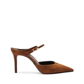 Women Pointed Toe Slip Stiletto High Heel Sandals