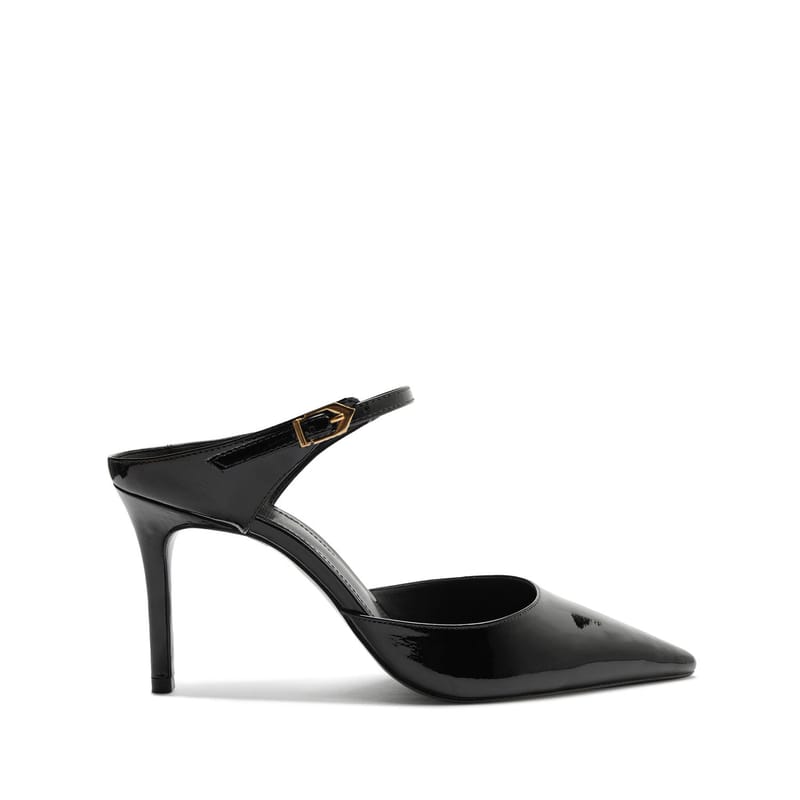 Women Pointed Toe Slip Stiletto High Heel Sandals