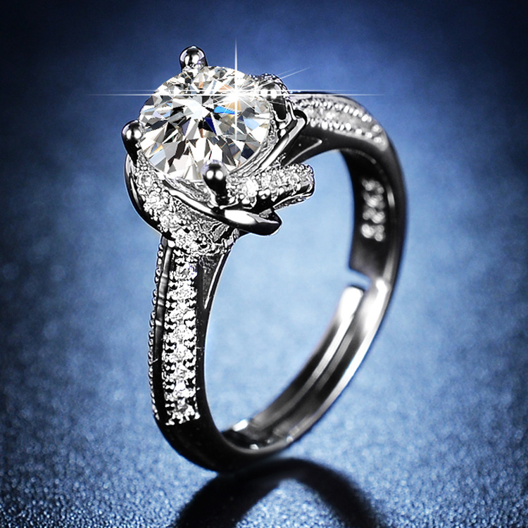 Y139 Imitation Mosan diamond eight heart eight arrow ring classic six claw wedding ring manufacturers supply Y139 Imitation Mosan diamond eight heart eight arrow ring classic six claw wedding ring manufacturers supply