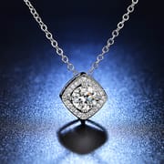 Q034 Moissanite necklace, collarbone chain