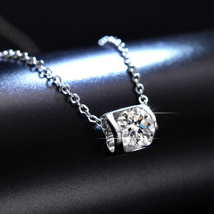 Q036 Moissanite necklace, collarbone chain