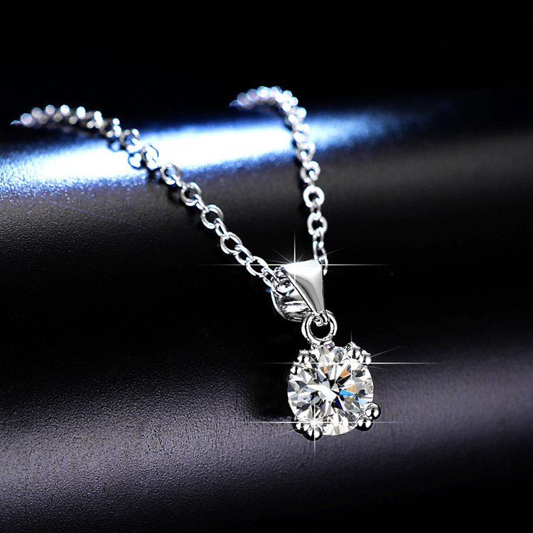 Q038 Moissanite necklace, collarbone chain