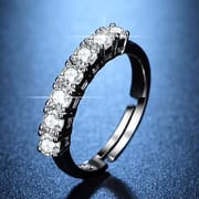 Seven stars and rings Imitation Mosan diamond eight heart eight arrow ring classic six claw wedding ring manufacturers supply