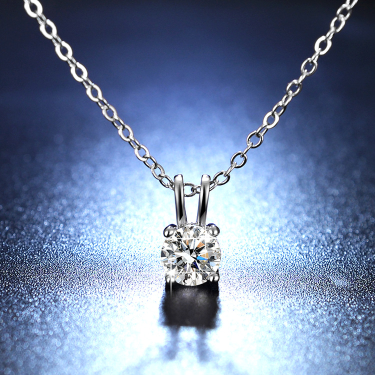 Q037 Moissanite necklace, collarbone chain