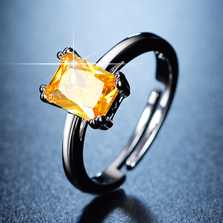 Topaz Imitation Mosan diamond eight heart eight arrow ring classic six claw wedding ring manufacturers supply Topaz Imitation Mosan diamond eight heart eight arrow ring classic six claw wedding ring manufacturers supply
