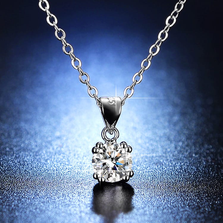 Q038 Moissanite necklace, collarbone chain