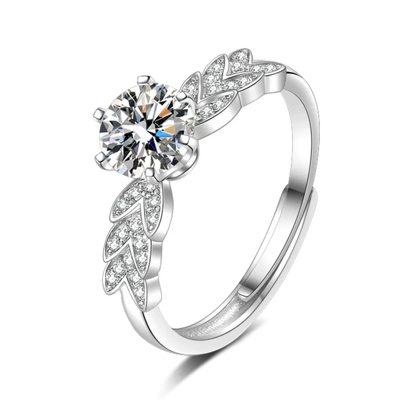 Y156 Imitation Mosan diamond eight heart eight arrow ring classic six claw wedding ring manufacturers supply