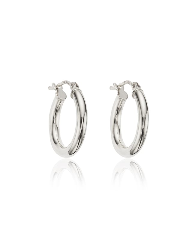 Silver platinum earrings