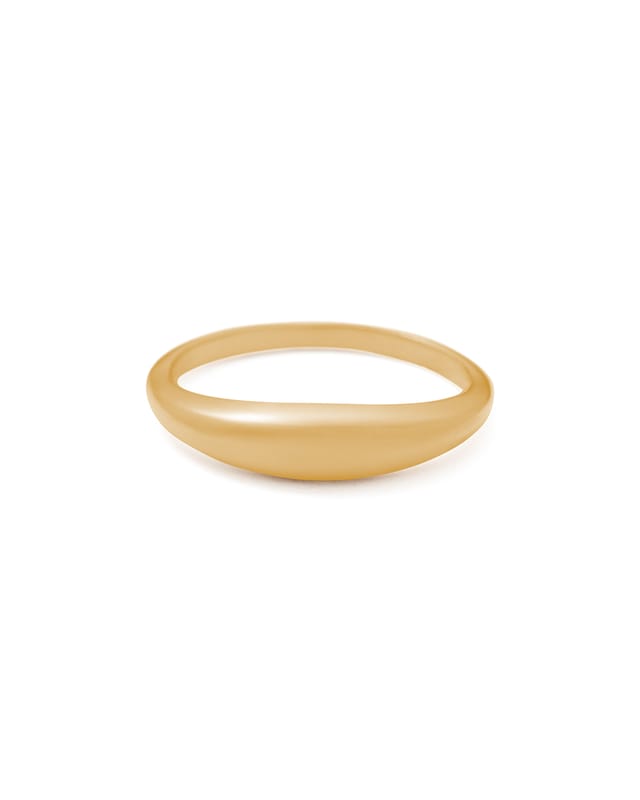 Gold oval ring