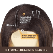 Long Black Wavy Wigs for Women Side Part Black Wig Natural Looking Synthetic Heat Resistant Fiber Wigs Hair for Daily Party Use