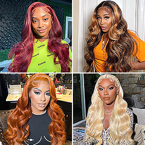 13x6 Body Wave Lace Front Wigs Human Hair 180% Density 13x6 HD Transparent Frontal Wigs Human Hair for Women Pre Plucked Body Wave Glueless Wigs Human Hair with Baby Hair Brazilian Virgin Wigs 24 Inch