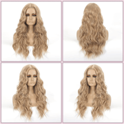 Blonde Long Wavy Wig for Women, Body Wave 26
