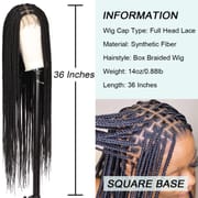 Lace braid wig wig women's long straight hair synthetic fiber headband