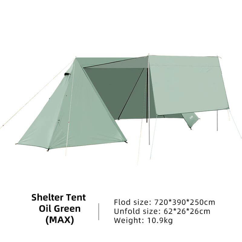 Blackdeer Shelter Tent Camping Silver Coated Big Tent Canopy Sunshade Rainproof Outdoor Camping Tarp