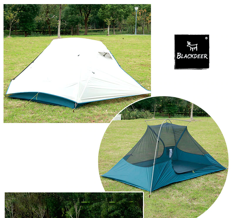 2 Person Ultralight Tent 20D Nylon Silicone Coated Fabric Waterproof Tourist Backpacking Outdoor Camping 1.47 Kg