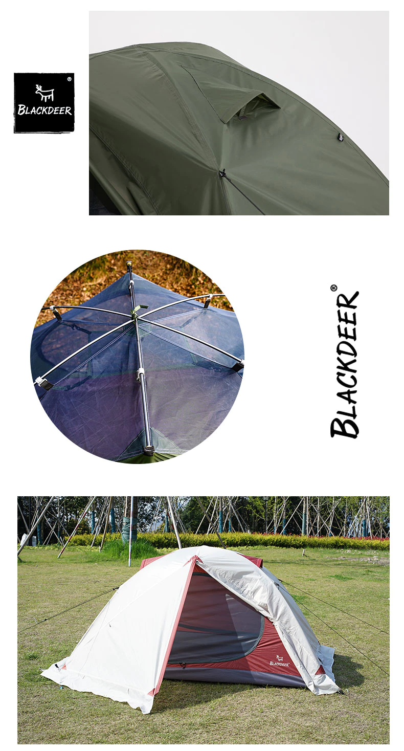 Archeos 2-3 People Backpacking Tent Outdoor Camping 4 Season Winter Skirt Tent Double Layer Waterproof Hiking Survival