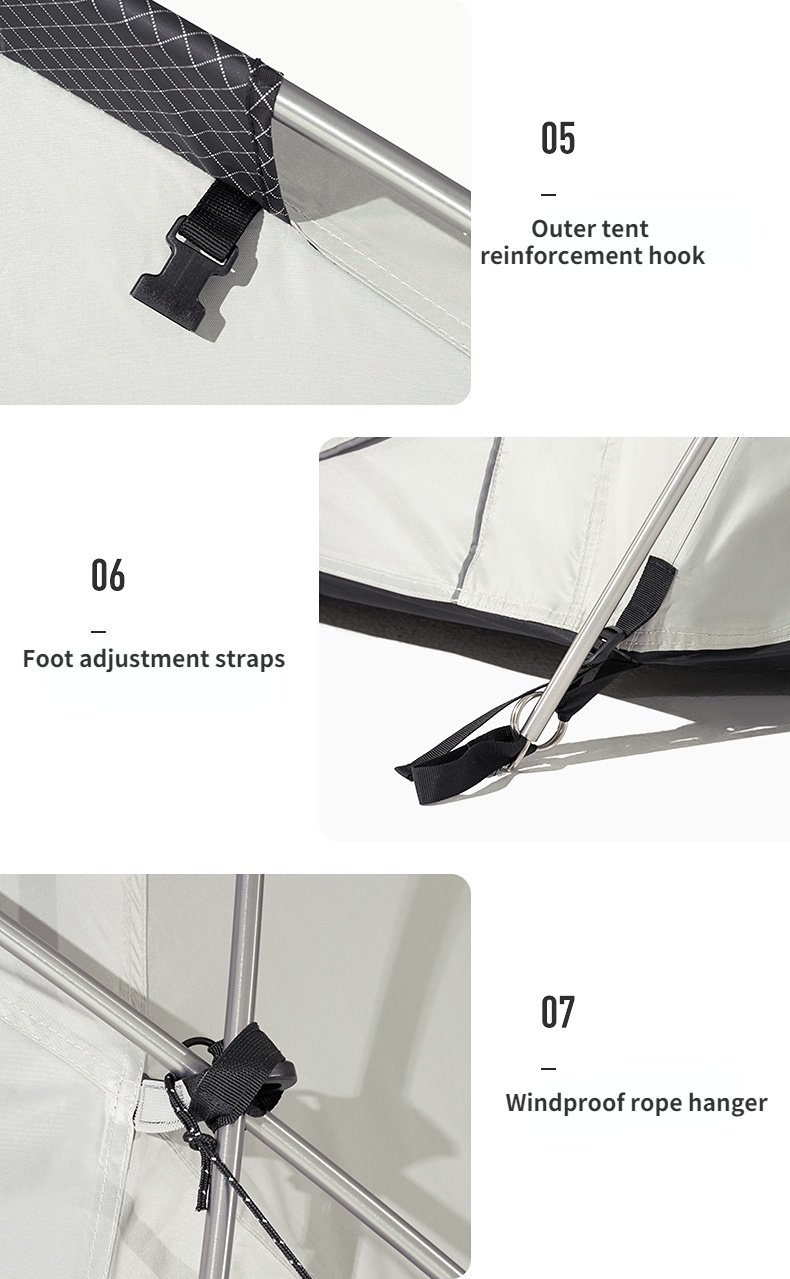 Nature Hike Outdoor Camping Tent Large Space Windproof Rain Proof Ventilation Camping Equipment Tourist Tents