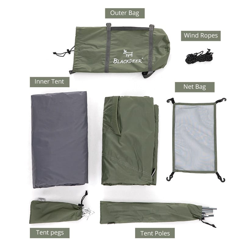 Archeos 2-3 People Backpacking Tent Outdoor Camping 4 Season Winter Skirt Tent Double Layer Waterproof Hiking Survival