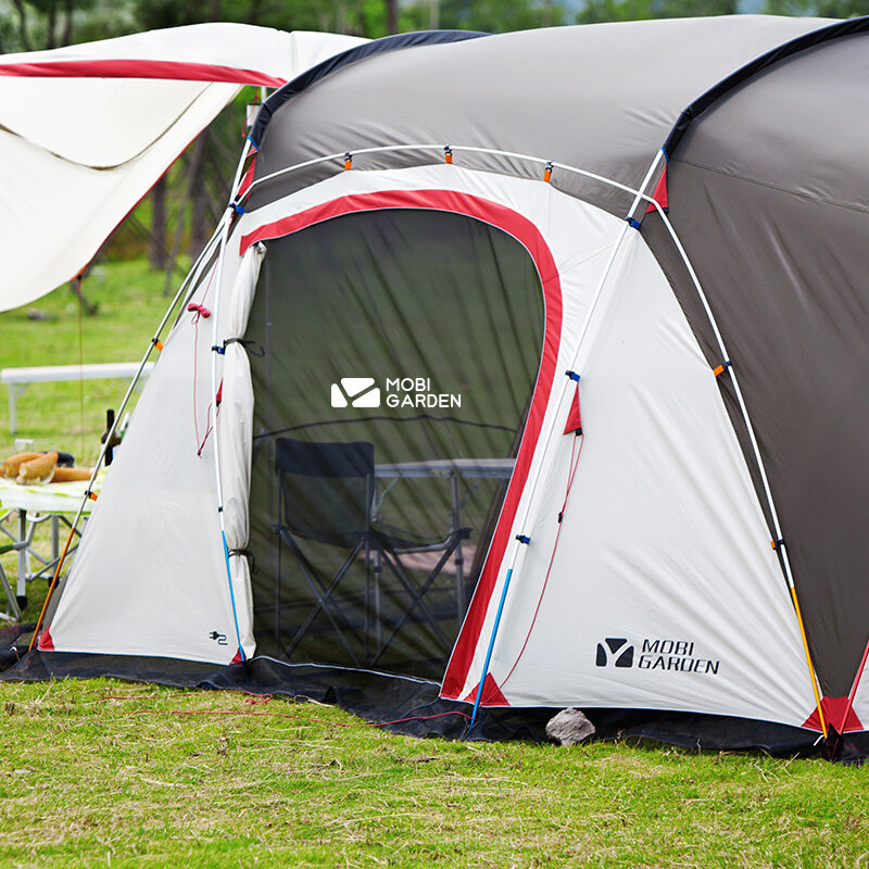 Outdoor Camping Tent Travel Family Windproof And Rainproof Aluminum Pole Multi-Person Large Space Camp Tent Shelter