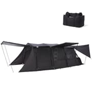 Outdoor Camping Tent Travel Camping Supplies Tunnel Double Layer LanSheng 4 (70D) Wide Space Black Four Seasons Tent