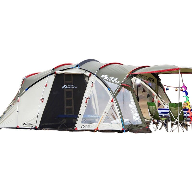 Nature Hike Outdoor Camping Tent Travel Windproof Rain Proof Double-Decker 4-5 person Super Space Camping Equipment