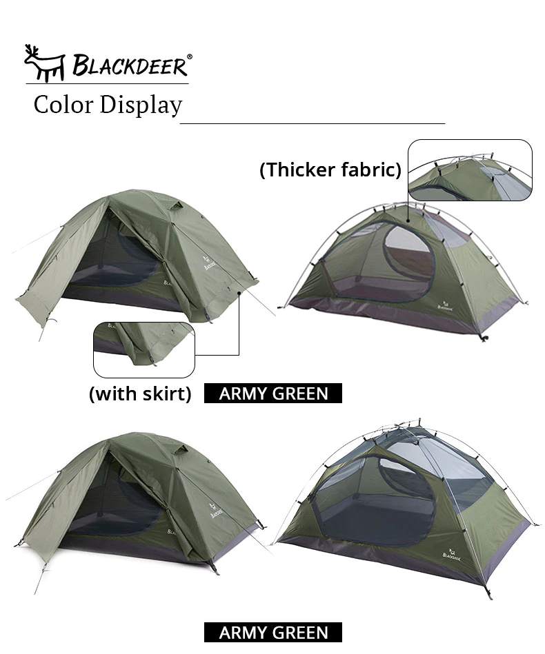 Archeos 2-3 People Backpacking Tent Outdoor Camping 4 Season