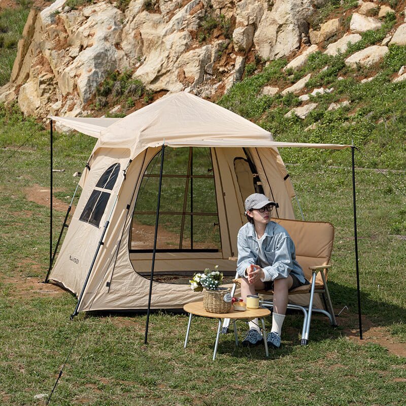 Automatic Tent 3-4 Person Camping Tent,Easy Instant Se tup Portable Backpacking for Sun Shelter,Travelling