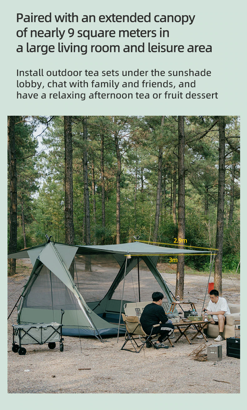 5-8 People Backpacking Tent Outdoor Camping Double Layer Flying Bird Tent Oil Green Waterproof 210D Polyester Oxford 5-8 People Backpacking Tent Outdoor Camping Double Layer Flying Bird Tent Oil Green Waterproof 210D Polyester Oxford