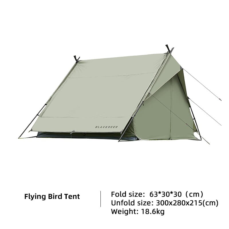 5-8 People Backpacking Tent Outdoor Camping Double Layer Flying Bird Tent Oil Green Waterproof 210D Polyester Oxford