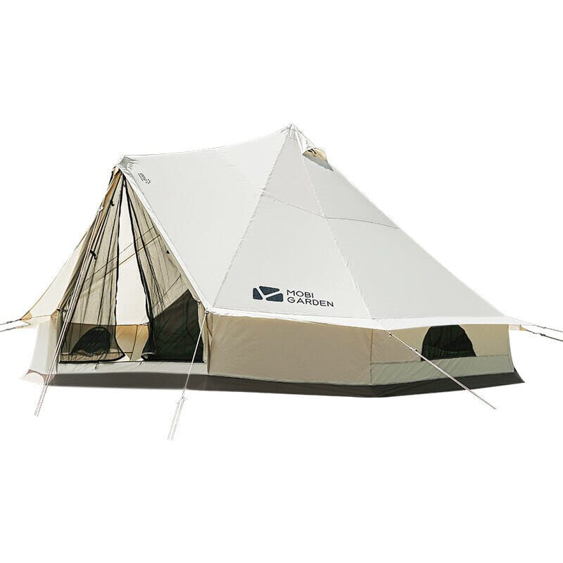 Outdoor Camping Tent Travel 5-8 Person Family Large Space Camping Thick Cotton Fabric Camping Equipment Nature Hike