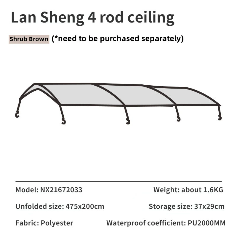 Tent Camping Outdoor Camping Equipment Windproof and Rainproof Two Rooms One Hall Large Space Tunnel Tent LanSheng Tent Camping Outdoor Camping Equipment Windproof and Rainproof Two Rooms One Hall Large Space Tunnel Tent LanSheng