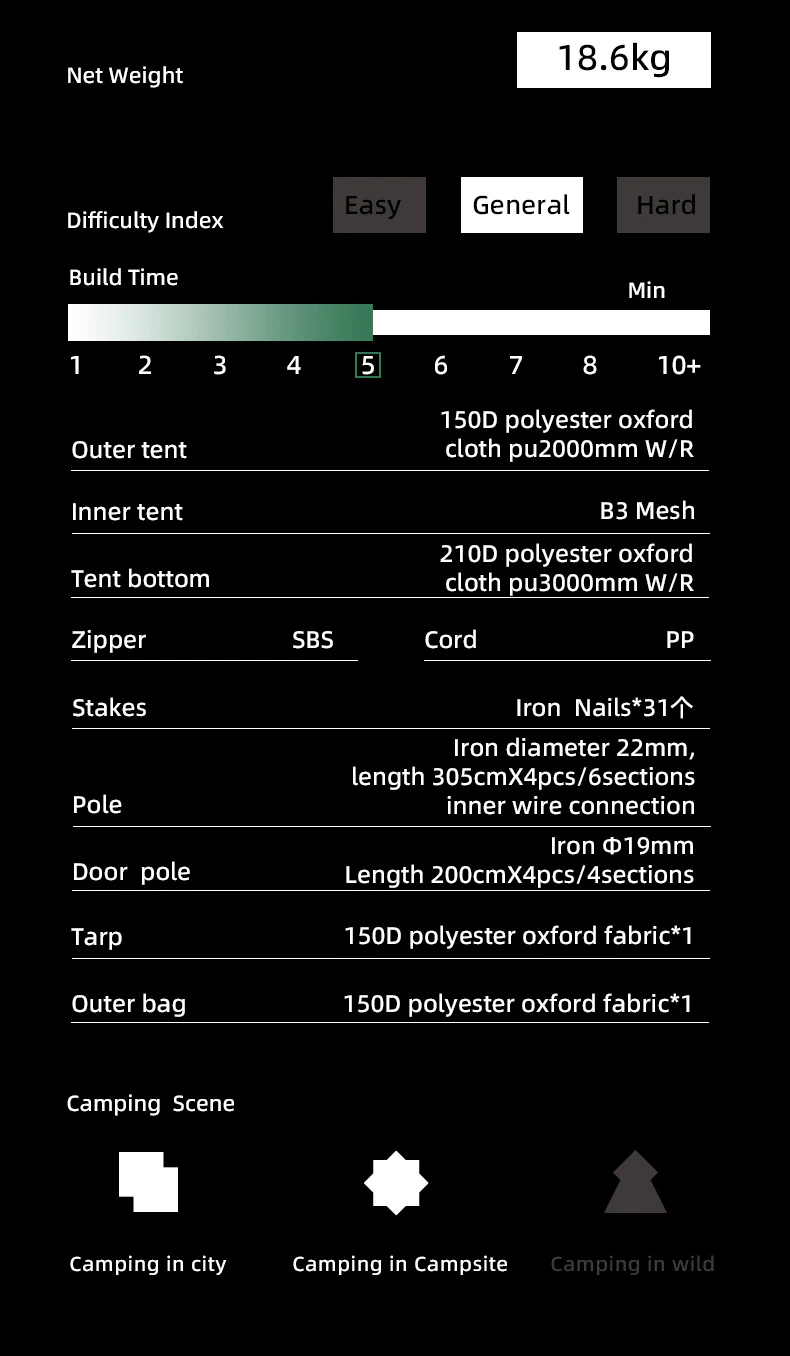 5-8 People Backpacking Tent Outdoor Camping Double Layer Flying Bird Tent Oil Green Waterproof 210D Polyester Oxford 5-8 People Backpacking Tent Outdoor Camping Double Layer Flying Bird Tent Oil Green Waterproof 210D Polyester Oxford